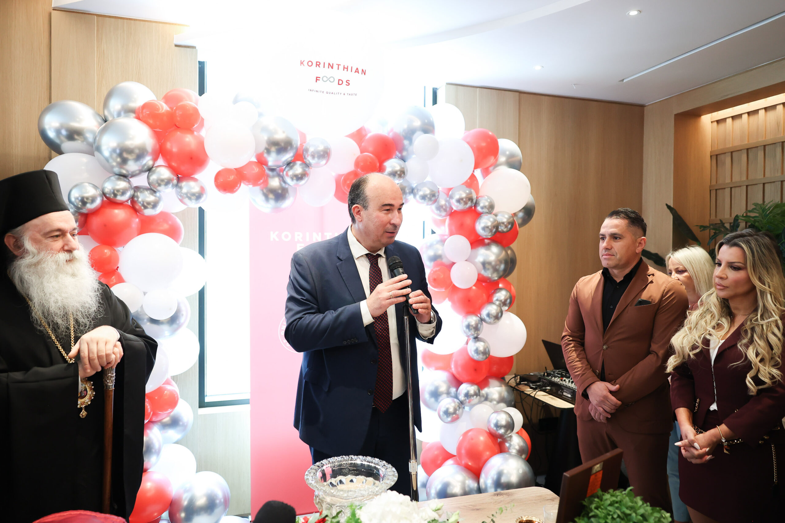 Εγκαίνια των νέων εγκαταστάσεων της Korinthian Foods στην Κόρινθο Εγκαίνια των νέων εγκαταστάσεων της Korinthian Foods στην Κόρινθο